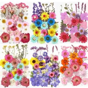 1 Pack Dried Flowers UV Resin Flowers Stickers Dry Beauty Decal For DIY Epoxy Resin Filling Jewelry Decoration 2021 New