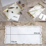 Silicone Mold For Resin Large Rectangle Tea Plate Coaster DIY Epoxy UV Resin Molds For Home Decoration Craft Making Art Supplies