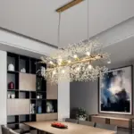 Net red chandelier modern minimalist clothing store crystal bedroom lamp dandelion light luxury living dining room lighting