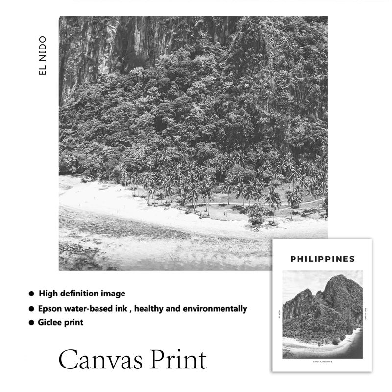 Philippines Map Poster Filipino Woman Print Asian Culture Wall Art Canvas Painting Philippines Sun Pictures Vintage Boho Decor - Image 2