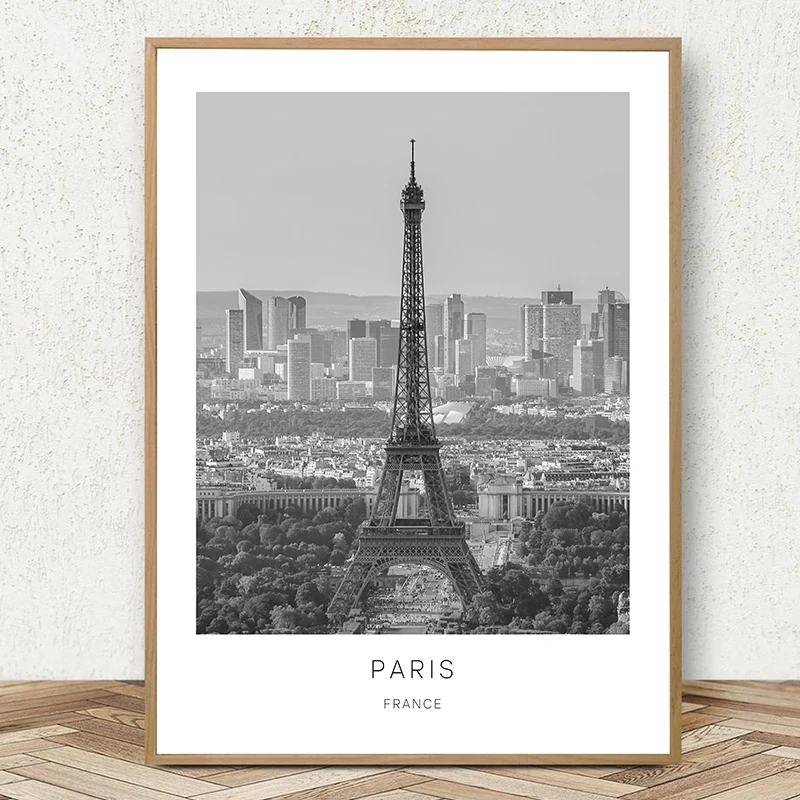 Black White Canvas Painting World City Landscape Paris London New York Poster Prints Nordic Style Wall Art Picture Home Decor - Image 5