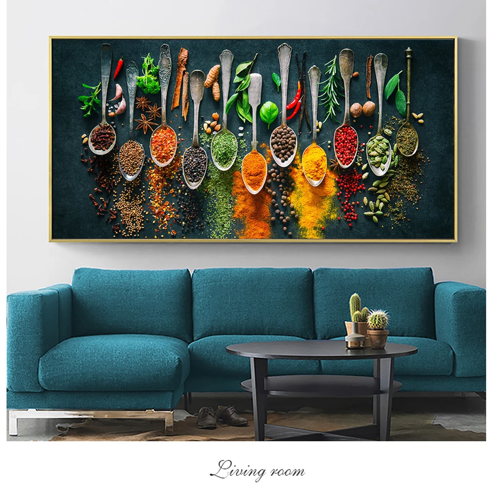 Herbs and Spices for Cooking Canvas Art Posters And Prints Kitchen theme Canvas Paintings On the Wall Art Pictures Cuadros Decor - Image 2