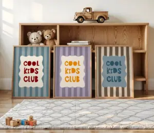Modern Cartoon Cool Kids Club Wall Art Prints Canvas Painting Poster Picture For Living Room Bedroom Home Decor Gift