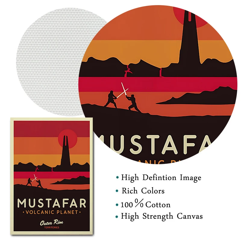 Modern Star Planet Posters Galaxy Attraction Wall Art Canvas Paintings And Print Movie Wars Cover Landscape For Room Home Decor - Image 6