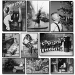 Funny Animal Monkey Cat dog Smoking Boy Christmas Gift Black And White Poster Canvas Paintings Wall Art Pictures Home Decor