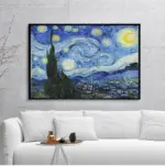 Starry Night by Vincent Van Gogh Famous Artist Art Print  Wall Picture Canvas Oil Painting Home Wall Decor