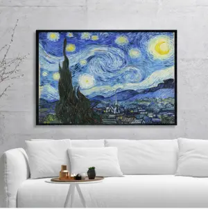 Starry Night by Vincent Van Gogh Famous Artist Art Print  Wall Picture Canvas Oil Painting Home Wall Decor