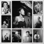 Black and White Vintage Photo of Famous Jazz Singer Musician Billie Holiday Poster Canvas Painting Wall Art Pictures Home Decor