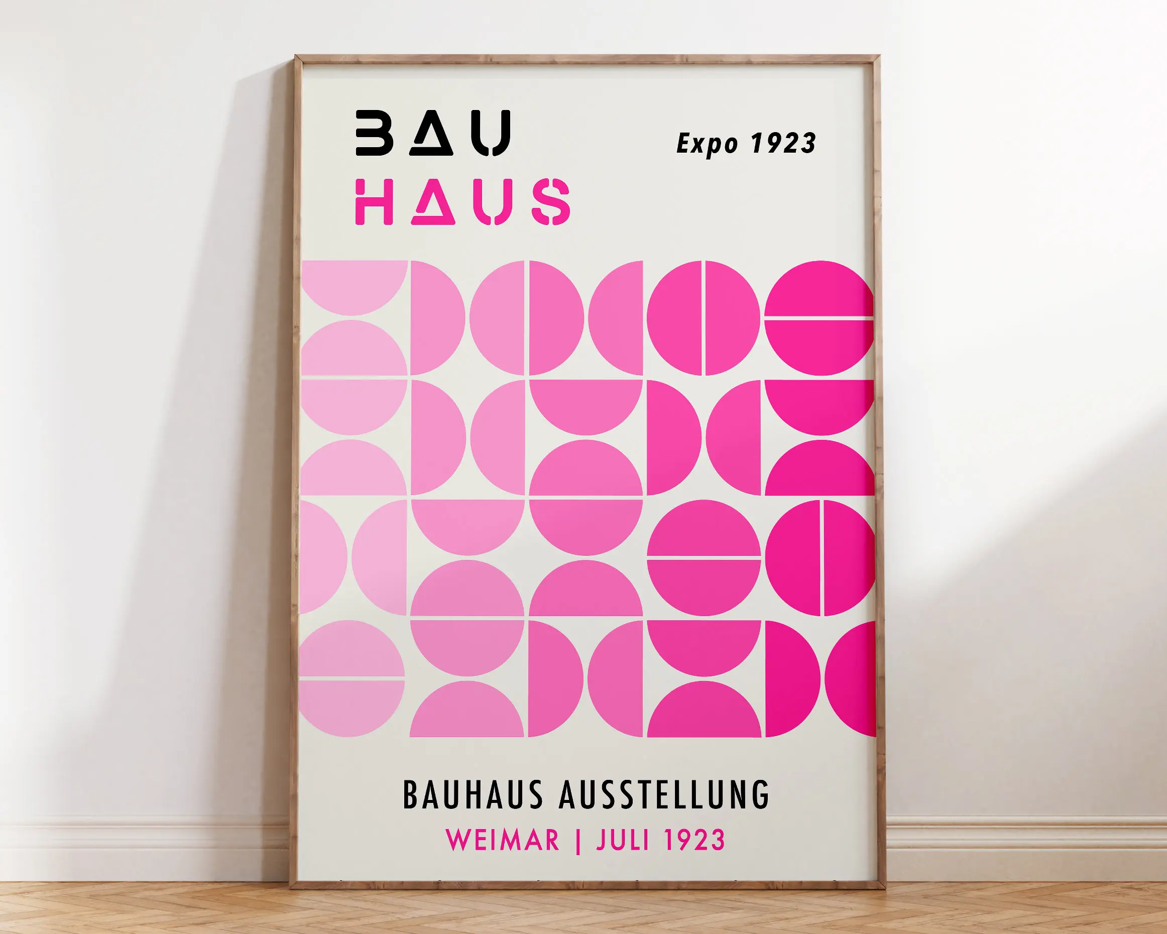 Mid Century Bauhaus Poster Geometric Wall Art Canvas Prints Living Room Bedroom Bright Colourful Artwork For Home Decor - Image 3