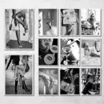 Modern Fashion Black and White High Heels Art Photography Poster Canvas Printing Mall Lounge Home Room Wall Decoration