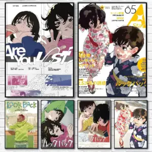 Anime Look Back Poster HD Home Decor Sticky Wall Waterproof Home Living Room Bar Aesthetic Decor