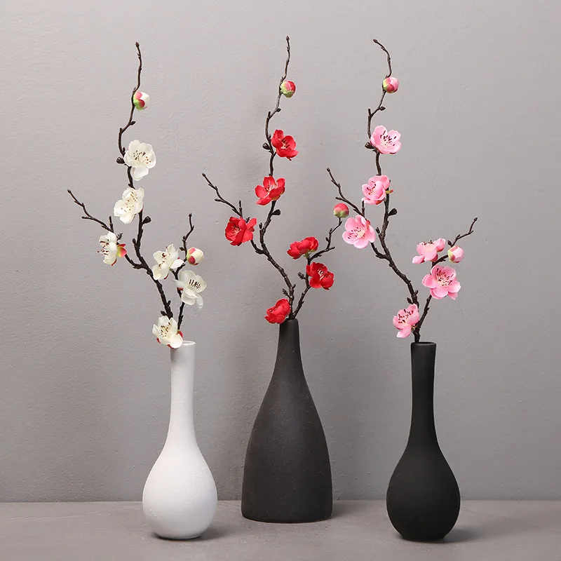 New Artificial Flower Branch Simulation Plum Blossoms Flowers Flores Sakura Tree Home Table Living Room Wedding Decoration