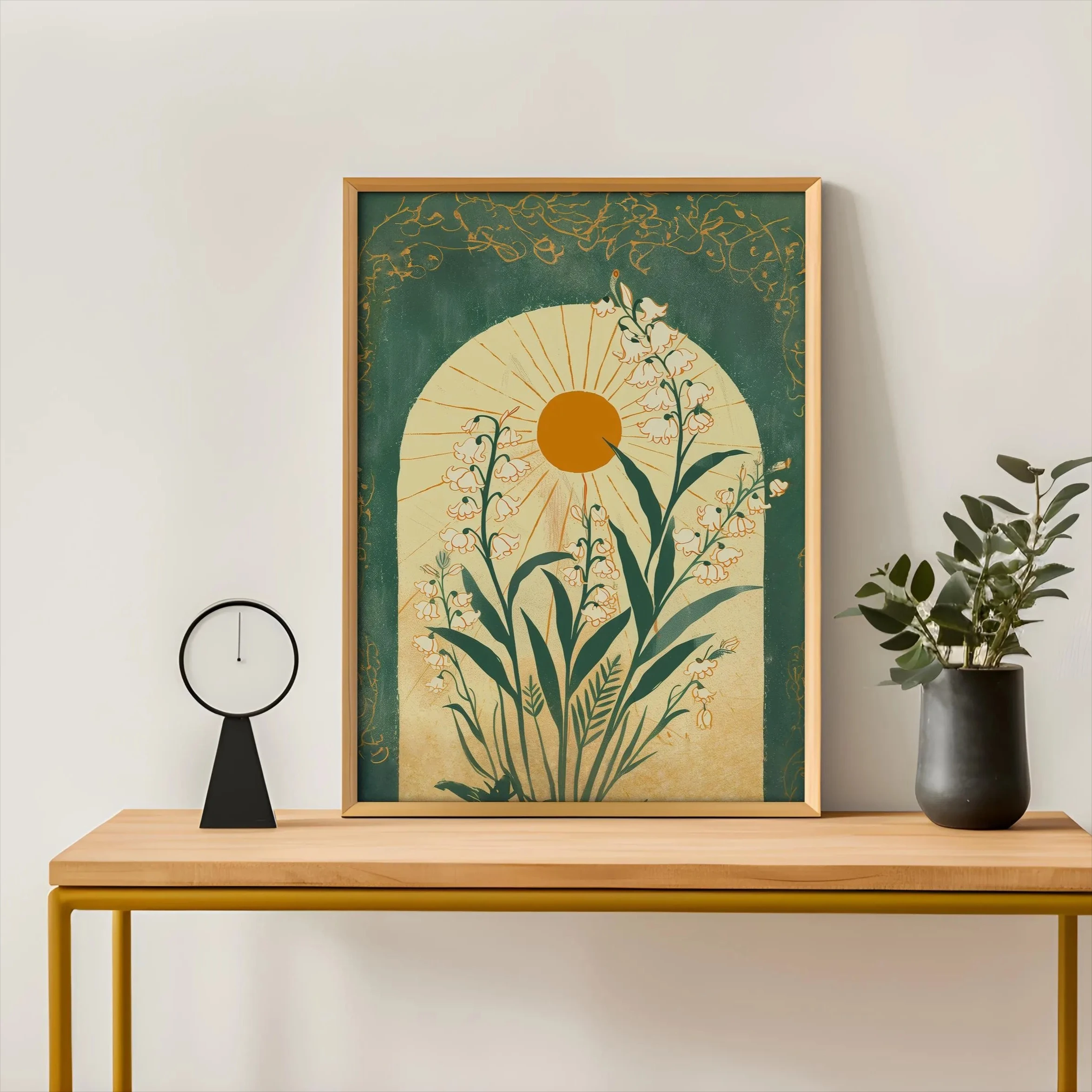 Western Cowboy Girl Bohemian Canvas Print Trout Elk & Cow Smok Cigarette Wall Art Poster Modern Living Room Christmas Home Decor - Image 4