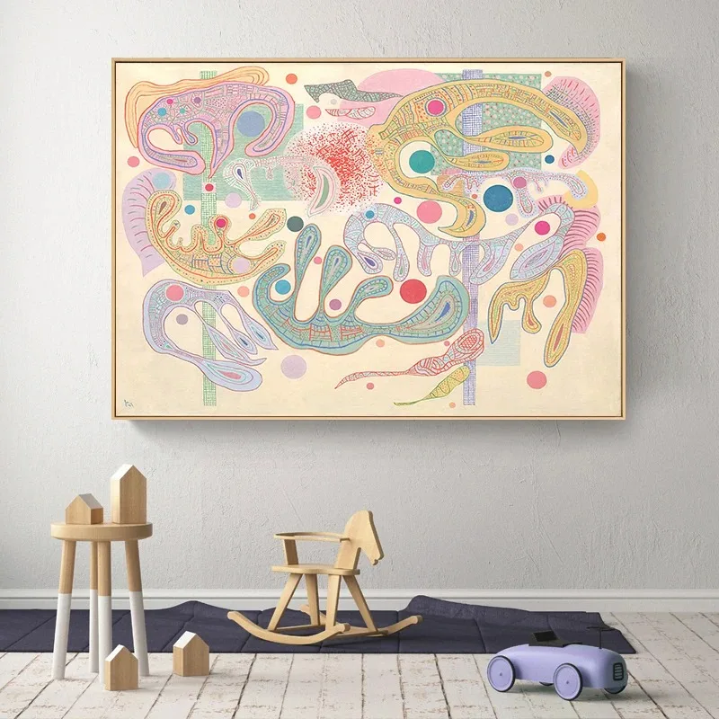 Wassily Kandinsky Geometric Decomposition Balance Retro Artwork Poster Canvas Paintings Wall Art Pictures Museum Home Decor - Image 3