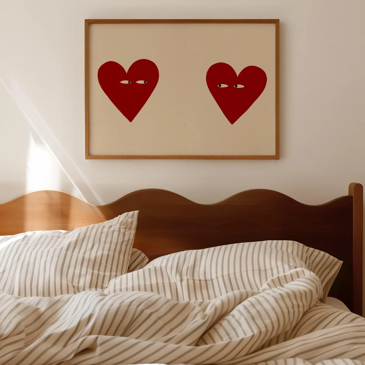 Funny Red Heart Eyes Canvas Print Poster Modern Minimalism Love Art Prints Living Room Wall Art Home Decor Valentine's Day Gifts - Image 2
