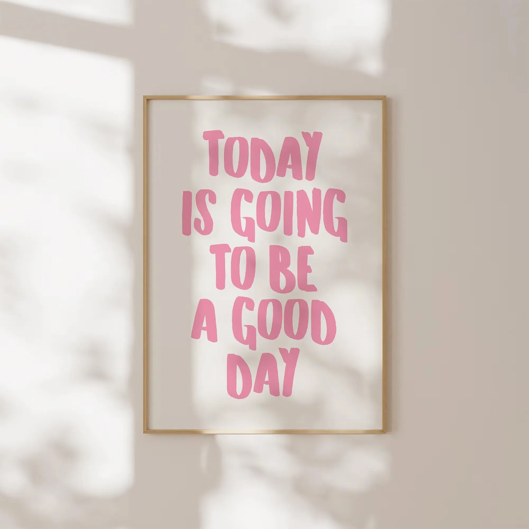 Canvas Posters Inspiring Minimalist Wall Art Prints for Modern Living Room Home Aesthetic Decor Retro Today Is A Good Day Quotes - Image 4