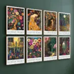 Gustav Klimt Canvas Posters And Prints Abstract Colorful Flower Animal Klimt Museum Wall Art Painting For Living Room