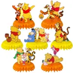 Winnie The Pooh Honeycomb Desktop Decor Jungle Birthday Party Table Toppers Decor Kids Baby Shower Birthday Party Supplie