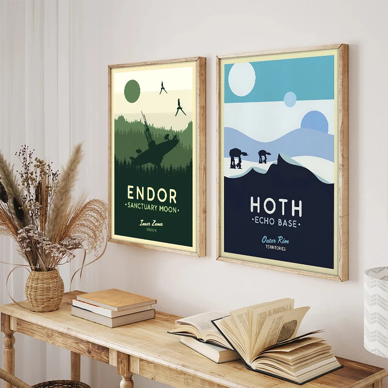 Modern Star Planet Posters Galaxy Attraction Wall Art Canvas Paintings And Print Movie Wars Cover Landscape For Room Home Decor - Image 3