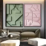 Modern Art Wall Posters Prints Abstract 3D Texture Simple Lines Canvas Painting Nordic Style Living Room Bedroom Home Decoration