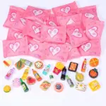 Random Style Bag Miniature Food Toy Mini Model Toys Simulation Supermarket Snacks Drinks Wine Bottles Jewelry Small Ornaments