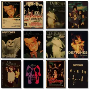 Vintage Band Deftones Wall Art Poster Aesthetics Classic Music Album Canvas Painting Print for Home Room Decoration Pictures