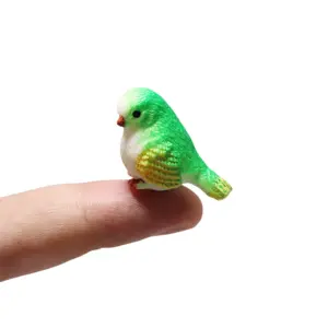5/10Pcs Mini Resin Birds Miniatures, Cute Animals Figurines for Micro Landscape Home Fairy Garden DIY Craft Decoration