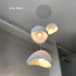 Nordic Wabi Sabi Ceiling Chandelier Modern Dining Room Pendant Lamp Combination Set Home Decor Living Room Office Hanging Light