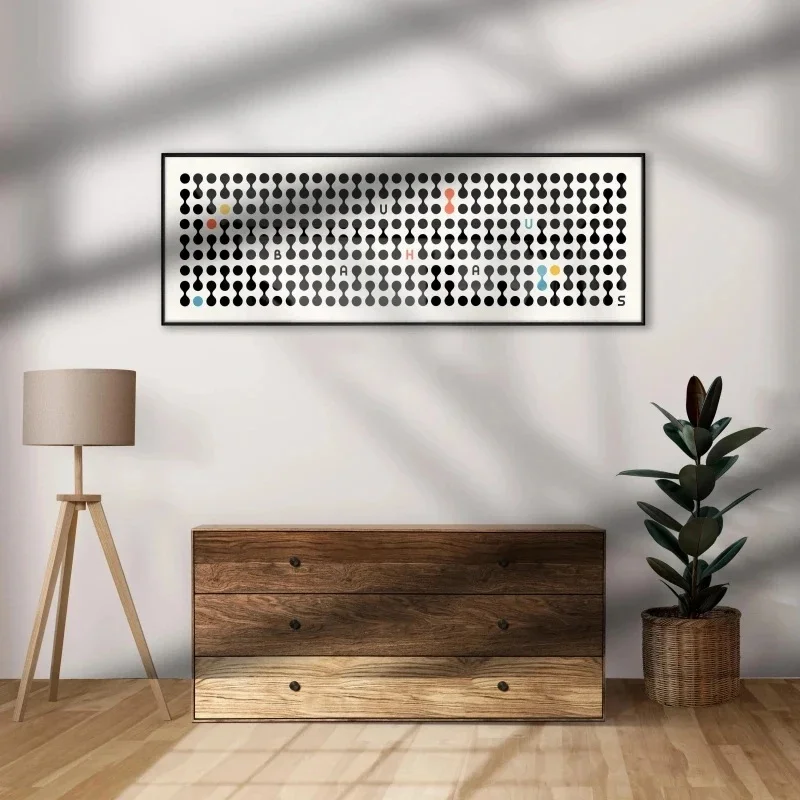 Modern Bauhaus Shapes Canvas Poster Art Print, Abstract Geometric Bauhaus Art, Unframed Wall Decor Art for Home Decoration - Image 4