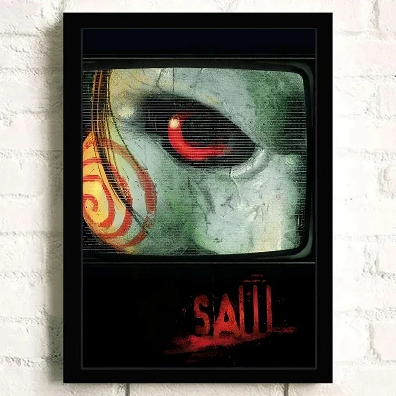 Canvas Printing Wall Art Saw Horror Movie Poster Classic Film Poster Frameless Home Living Room Decoration - Image 2
