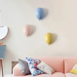 Ceramic Creative Balloon Pendant Children's Room Decoration Gifts Sculpture Wall Hanging Ornament Art Home Decor Accessories