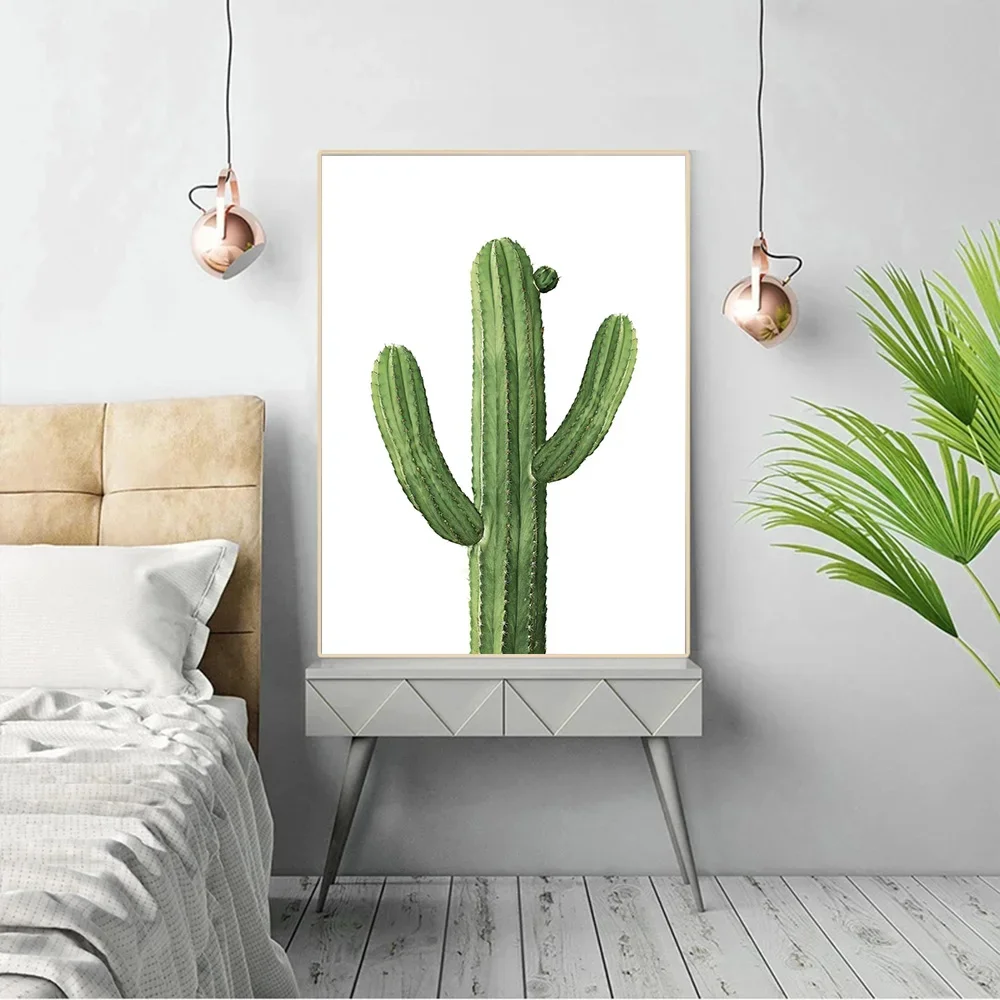 Nordic Minimalist Aesthetics Wall Art Cactus Agave Plant HD Oil on Canvas Poster Print Home Living Room Bedroom Decoration Gift - Image 4