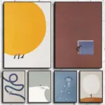 Abstract Modern People Philosophy Poster Print Quality Canvas Painting Museum Wall Art Picture Living Room Dorm Home Decor Mural