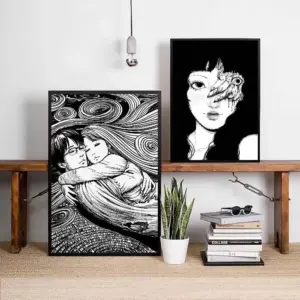 Black And White Ito Junji Tomie Poster HD Art Sticky Wall Waterproof Home Living Room Bar Decoration