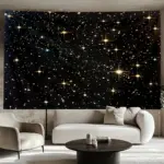 1pc starry sky print tapestry, modern bedroom living room decoration wall hanging room decoration aesthetic tapestry