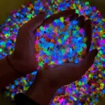 100Pcs Mini Resin Turtles Night Glow Turtle Figurines Realistic Glow in The Night Turtle Miniatures Acrylic for Garden