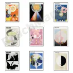 Hilma af Klint Art Print-Exhibition posters, geometric abstract graphic prints, mid-century abstract art retro museum posters