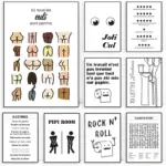 Funny Bathroom WC Sign Nordic Black White Canvas Paintings Humour Posters Prints Wall Art for Toilet Room Wall Decor Cuadros