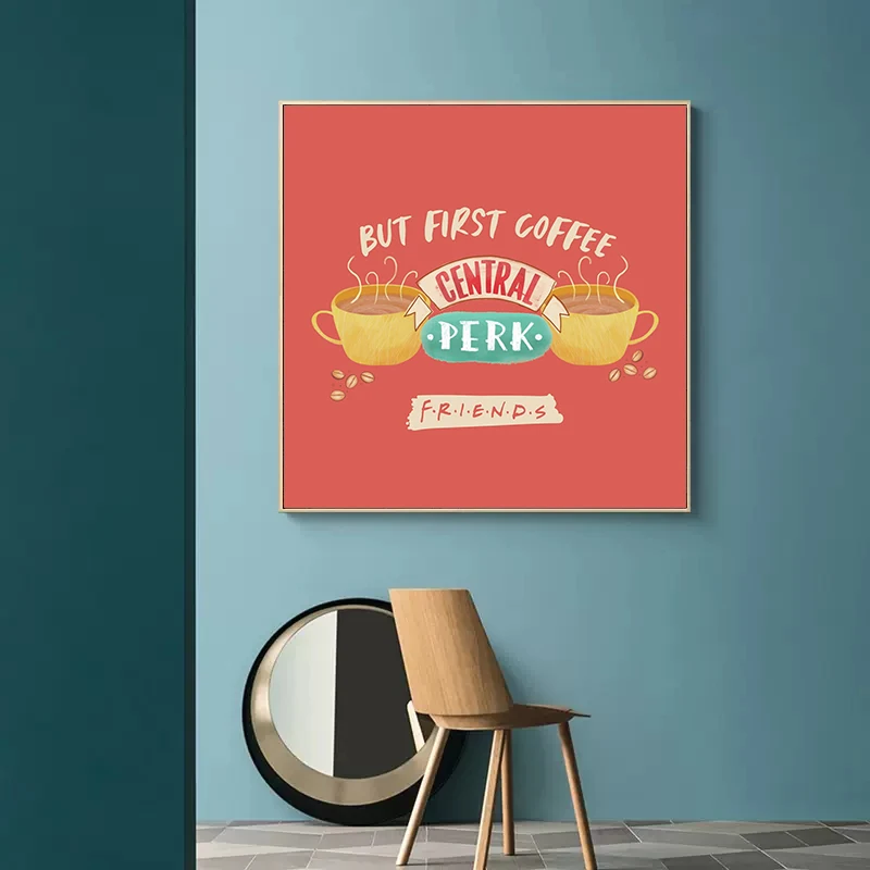 Classic TV Show Friends Central Perk Coffee Sofa Poster Canvas Painting Nordic Wall Art For Cafe Living Home Room Decor Cuadros - Image 3