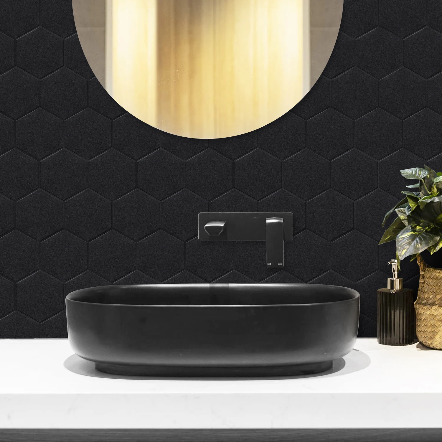 10-Sheets Bathroom Wall Renovation Waterproof Self-adhesive Wall Stickers RV Renovation Decorative Sticker - Image 4