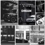 Paris Champs Elysees Street Luxury Racing Art Poster Canvas Painting Modern Nordic Black and White Art Living Room Decoration