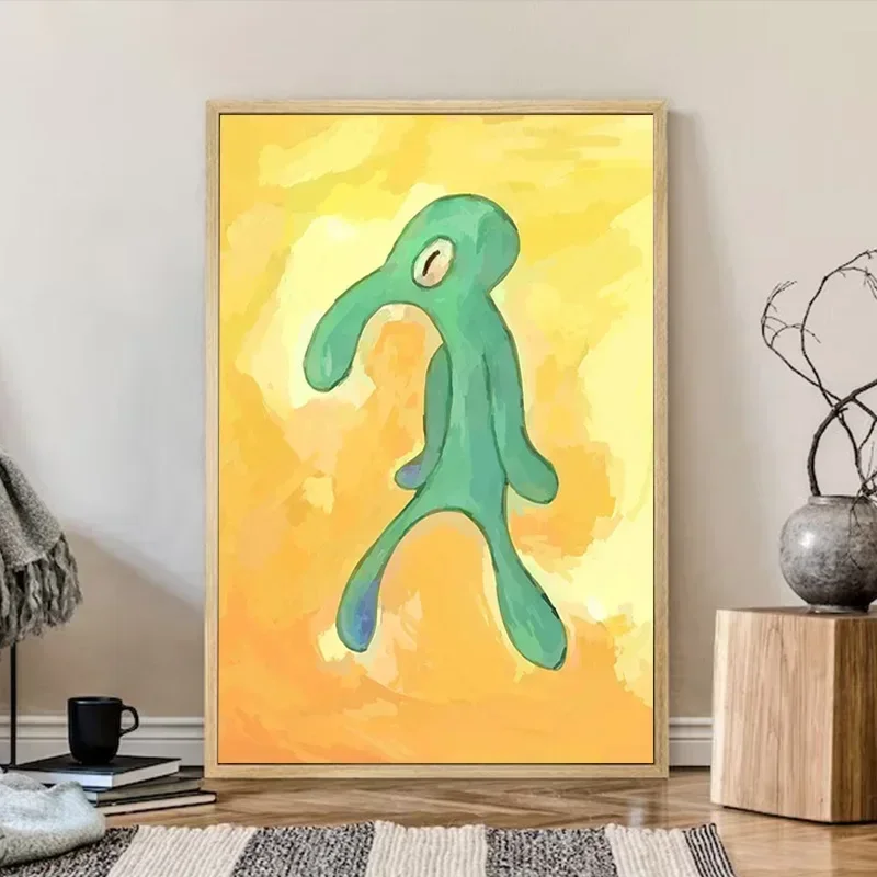 Nordic Bold And Brash Gallery Art Poster Squidward Canvas Painting Print Wall Art Picture for Living Room Home Decor Frameless - Image 4