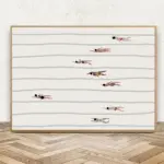 Nordic Diverse Women Swimmers Prints Minimalist Swimming Pool Wall Art Canvas Painting Pictures Posters For Living Room Decor