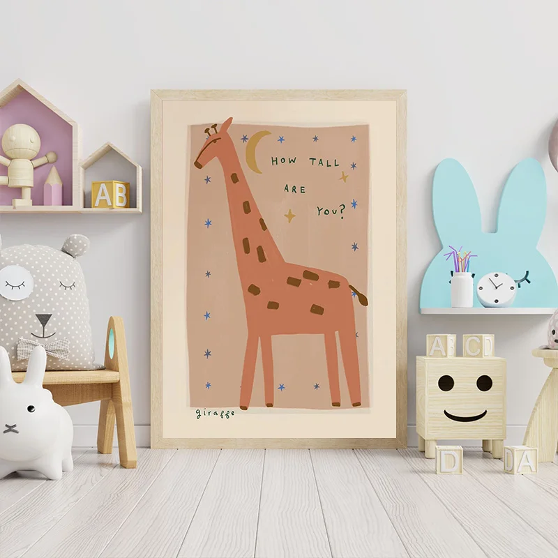 Bohemian Sun Moon Animal Cartoon Illustration Poster Prints Canvas Painting Wall Art Picture Living Kindergarten Room Home Decor - Image 3