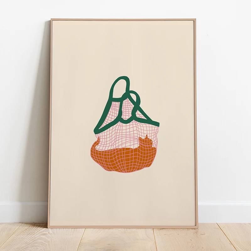 Minimalist Aesthetic Cute Animal Wall Art Illustration Poster Sleepy Kitties Canvas Painting Home Decor Cat Lover Gift - Image 4