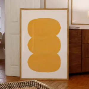 Painted Abstract Shapes  Wall Art Prints Canvas Painting Poster Picture For Living BedRoom Home Decor