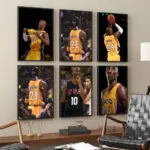 Kobe Bryant Poster Art Print for Home Decor Living Room Bedroom Bar Cafe Restaurant Wall Painting Decoration