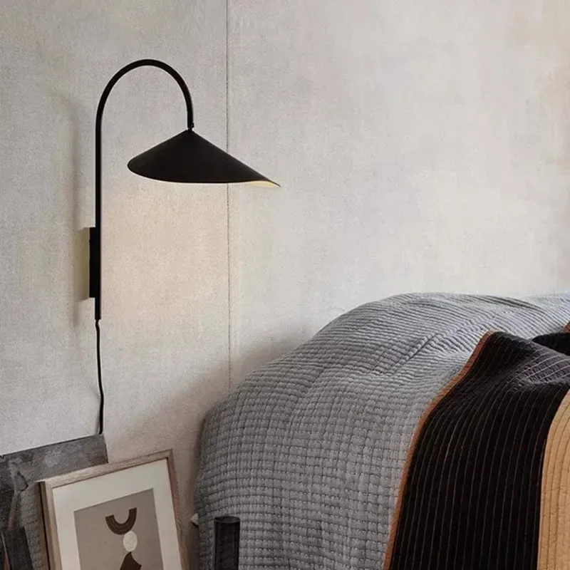 Danish Wall Sconce Modern Bedside Lamp for Bedroom Living Room Corridor Scandinavian Night Light Home Decor - Image 4