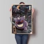 Retro Canvas Poster Prints Pokemon Gengar Blastoise Cartoon Character Picture Wall Art Home  Children's Bedroom Decor Gifts