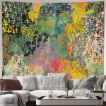 Bohemian Wall Tapestry Aesthetic Room Decor Nature Landscape Backdrop Forest Wall Hanging Trippy Art Home Textile Bedroom Decora
